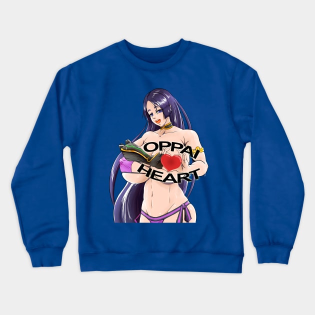 Oppai Heart Mouse Crewneck Sweatshirt by Muramasa